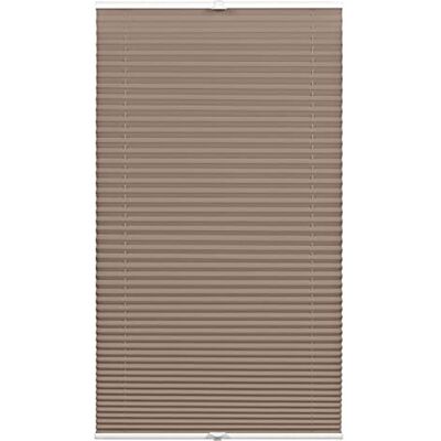 Gardinia Plisségardin Concept, Opak, Allt monteringsmaterial ingår, EASYFIX-gardin som spänns fast med två manöverskenor, Taupe, 100 x 130 cm Gardinia Plisségardin Concept, Opak, Allt monteringsmaterial ingår, EASYFIX-gardin som spänns fast med två manöverskenor, Taupe, 100 x 130 cm