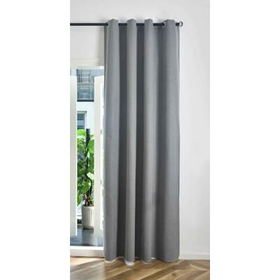 Gardinenbox Gardinlåda mörkläggningsgardin öljetter gardinomtag H x B 225 x 145 cm grå 100% mörkläggning "München Dark" treskiktsbindning fiskbensmönster 202410 Gardinenbox Gardinlåda mörkläggningsgardin öljetter gardinomtag H x B 225 x 145 cm grå 100% mörkläggning "München Dark" treskiktsbindning fiskbensmönster 202410