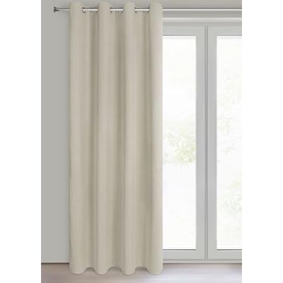 Eurofirany – Mörkläggningsgardiner, gardin ogenomskinlig, gardiner fönster balkongdörr – sovrum vardagsrum dekoration, gardin av sammet, 100% mörkläggning, 140 x 250 cm, öljettgardin – NITA – beige Eurofirany – Mörkläggningsgardiner, gardin ogenomskinlig, gardiner fönster balkongdörr – sovrum vardagsrum dekoration, gardin av sammet, 100% mörkläggning, 140 x 250 cm, öljettgardin – NITA – beige