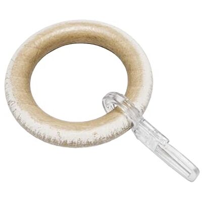 Gardinia Gardinringar för gardinstänger på Ø 25 mm, Med gardinkrokar, 10 styck, Ringarnas bredd: 8,5 mm, Trä, Ek (kastell) Gardinia Gardinringar för gardinstänger på Ø 25 mm, Med gardinkrokar, 10 styck, Ringarnas bredd: 8,5 mm, Trä, Ek (kastell)