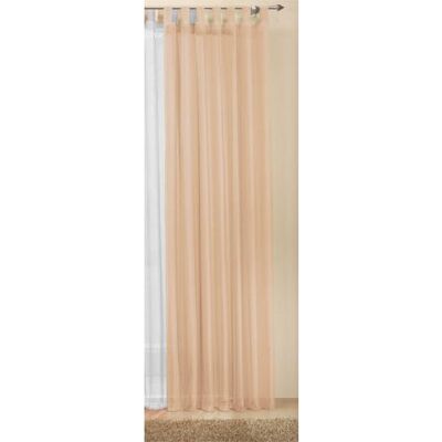 Gardinenbox Öljettgardin transparent enfärgad gardin av voile, många attraktiva färger, specialstorlek, 225 x 140 cm (H x B), sand, 61225 Gardinenbox Öljettgardin transparent enfärgad gardin av voile, många attraktiva färger, specialstorlek, 225 x 140 cm (H x B), sand, 61225
