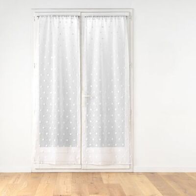 Douceur d'Intérieur , Rakt par stångpass (2 x 70 x 200 cm) pompinou, sandblästrad segel med pompoms Douceur d'Intérieur , Rakt par stångpass (2 x 70 x 200 cm) pompinou, sandblästrad segel med pompoms