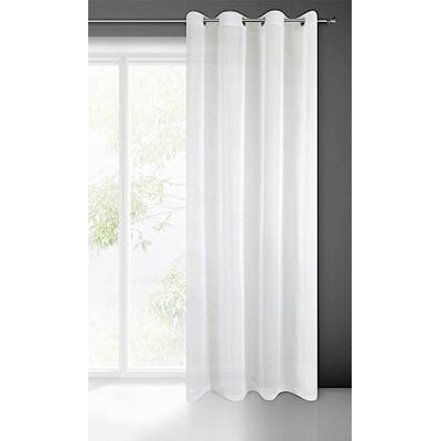 Eurofirany Frida Voile gardin med öljetter – 1 st. Transparent gardin linneutseende, transparent enfärgad för sovrum, vardagsrum, barnrum, 140 x 250 cm, vit Eurofirany Frida Voile gardin med öljetter – 1 st. Transparent gardin linneutseende, transparent enfärgad för sovrum, vardagsrum, barnrum, 140 x 250 cm, vit