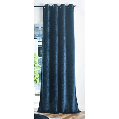 Gardinenbox Gardinlåda mörkläggningsgardin H x B 245 x 135 cm blå "Nürnberg" öljetter roomtag chenille sammetslen mjuk smidig fallande 202420 Gardinenbox Gardinlåda mörkläggningsgardin H x B 245 x 135 cm blå "Nürnberg" öljetter roomtag chenille sammetslen mjuk smidig fallande 202420