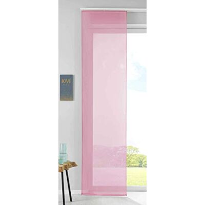 Gardinenbox Gardinlåda 1 set skjutgardiner ytdraperier Gardiner Voile komplett med Panelbil besvärsstång, 100% polyester, rosa, H x B 245 x 60 cm Gardinenbox Gardinlåda 1 set skjutgardiner ytdraperier Gardiner Voile komplett med Panelbil besvärsstång, 100% polyester, rosa, H x B 245 x 60 cm