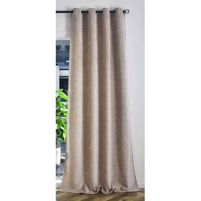 Gardinenbox Gardinlåda mörkläggningsgardin H x B 245 x 135 cm beige "Nürnberg" öljetter roomtag chenille sammetslen mjuk smidig fallande 202420 Gardinenbox Gardinlåda mörkläggningsgardin H x B 245 x 135 cm beige "Nürnberg" öljetter roomtag chenille sammetslen mjuk smidig fallande 202420