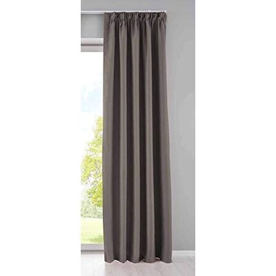 Gardinenbox Gardin ogenomskinlig "Newyork" dolda slingor taupe H x B 225 x 295 cm, 1-pack termisk gardin, mörkläggningsgardin, mörkläggningsgardin, ljudisolerande, Oeko-Tex veckband, gardinhållare, 2020610 Gardinenbox Gardin ogenomskinlig "Newyork" dolda slingor taupe H x B 225 x 295 cm, 1-pack termisk gardin, mörkläggningsgardin, mörkläggningsgardin, ljudisolerande, Oeko-Tex veckband, gardinhållare, 2020610