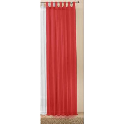 Gardinenbox Transparent enfärgad gardin av Voile, många attraktiva färger, 245 x 140, röd, 61000 Gardinenbox Transparent enfärgad gardin av Voile, många attraktiva färger, 245 x 140, röd, 61000