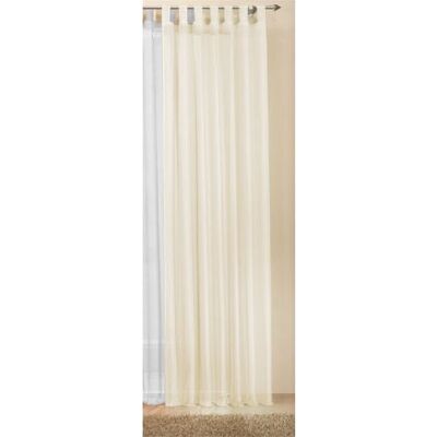 Gardinenbox Öljettgardin transparent enfärgad gardin av voile, många attraktiva färger, specialstorlek, 225 x 140 cm (H x B), kräm, 61225 Gardinenbox Öljettgardin transparent enfärgad gardin av voile, många attraktiva färger, specialstorlek, 225 x 140 cm (H x B), kräm, 61225