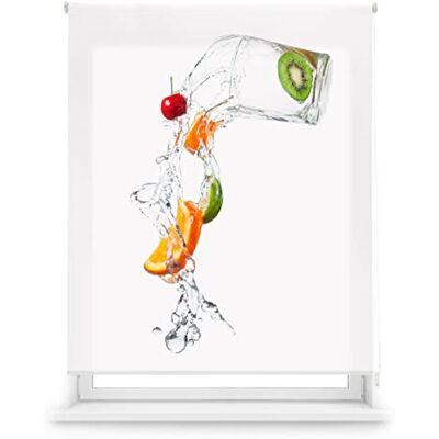 Blindecor Portwest Genomskinlig rullbar Estor med Digital Print Kök WaterFruit, Stor 130 x 180 cm (bredd x Höjd). Tygstorlek 127 x 175 cm Blindecor Portwest Genomskinlig rullbar Estor med Digital Print Kök WaterFruit, Stor 130 x 180 cm (bredd x Höjd). Tygstorlek 127 x 175 cm