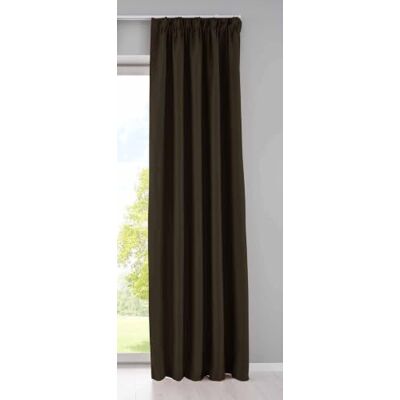 Gardinenbox Gardin ogenomskinlig "Newyork" dolda slingor brun H x B 225 x 140 cm, 1-pack termisk gardin, mörkläggningsgardin, mörkläggningsgardin, ljudisolerande, veckband, gardinomtag 2020610 Gardinenbox Gardin ogenomskinlig "Newyork" dolda slingor brun H x B 225 x 140 cm, 1-pack termisk gardin, mörkläggningsgardin, mörkläggningsgardin, ljudisolerande, veckband, gardinomtag 2020610
