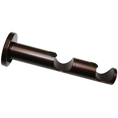 GARDINIA Gardinstångshållare - Ø 25/25 mm, Två vägar, Öppen, Windsor-linje, Metall, Brons GARDINIA Gardinstångshållare - Ø 25/25 mm, Två vägar, Öppen, Windsor-linje, Metall, Brons