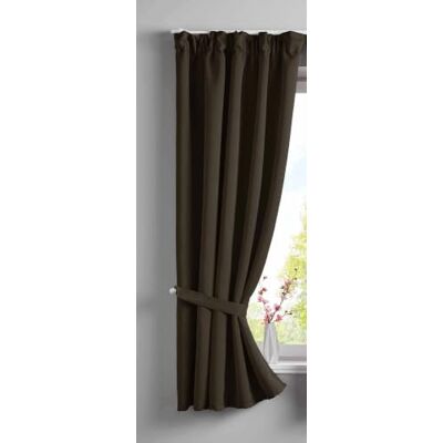 Gardinenbox Gardinlåda gardin ogenomskinlig "Newyork" dolda slingor brun H x B 160 x 140 cm, 1-pack termisk gardin, mörkläggningsgardin, mörkläggningsgardin, ljudisolerande, veckband, gardinomtag 2020610 Gardinenbox Gardinlåda gardin ogenomskinlig "Newyork" dolda slingor brun H x B 160 x 140 cm, 1-pack termisk gardin, mörkläggningsgardin, mörkläggningsgardin, ljudisolerande, veckband, gardinomtag 2020610