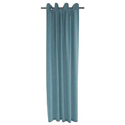 Homing blickdichter Vorhang mit Ösen blau (1Stück) 245 x 140 cm (HxB) Wohnzimmer Schlafzimmer Kinderzimmer uni einfarbig modern Homing blickdichter Vorhang mit Ösen blau (1Stück) 245 x 140 cm (HxB) Wohnzimmer Schlafzimmer Kinderzimmer uni einfarbig modern