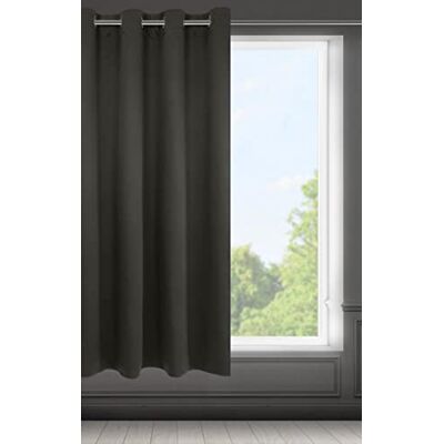 Eurofirany Logan gardin ogenomskinlig, mörkläggningsgardin, satin mörkläggningsgardin med öljetter – 1 st. Öljettgardin, elegant, slät, enfärgad, vardagsrum, sovrum, 140 x 175 cm, grafitgrå Eurofirany Logan gardin ogenomskinlig, mörkläggningsgardin, satin mörkläggningsgardin med öljetter – 1 st. Öljettgardin, elegant, slät, enfärgad, vardagsrum, sovrum, 140 x 175 cm, grafitgrå