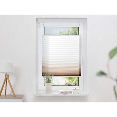Khome K-home Plissee färggradient, polyester, brun, B 30 x H 130 cm Khome K-home Plissee färggradient, polyester, brun, B 30 x H 130 cm