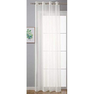 Gardinenbox Öljettgardin, transparent, "Uni" gardin, H x B 145 x 140 cm, gräddfärgade Stores, gardin, öljetter, blytejpfinish vardagsrum, 20332-cn Gardinenbox Öljettgardin, transparent, "Uni" gardin, H x B 145 x 140 cm, gräddfärgade Stores, gardin, öljetter, blytejpfinish vardagsrum, 20332-cn