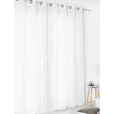 LINDER 100% linne slöja vit färg med öljetter pistolpistol i stor bredd 290 x 240 cm LINDER 100% linne slöja vit färg med öljetter pistolpistol i stor bredd 290 x 240 cm
