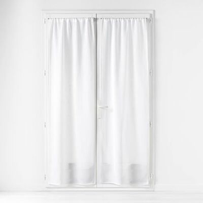 Douceur d'Intérieur , Rakt par stångpass (2 x 70 x 200 cm) Haltona, vit, vävd linneeffekt Douceur d'Intérieur , Rakt par stångpass (2 x 70 x 200 cm) Haltona, vit, vävd linneeffekt