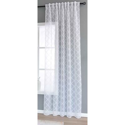 Gardinenbox Gardin HxB 245 x 145 cm naturlig diamant "Valencia" multiband upphängning Scherli transparent linneutseende, 2023430 Gardinenbox Gardin HxB 245 x 145 cm naturlig diamant "Valencia" multiband upphängning Scherli transparent linneutseende, 2023430