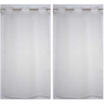 LINDER 0169/11/475RI gardiner kaolin, 2 stycken, vit, 70 x 200 LINDER 0169/11/475RI gardiner kaolin, 2 stycken, vit, 70 x 200
