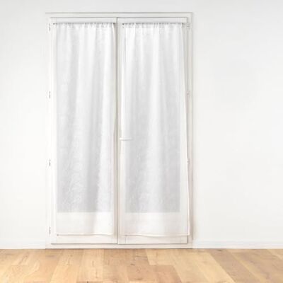 Douceur d'Intérieur , Rakt par stångpass (2 x 70 x 240 cm) Edenia vit, broderad sandblästrad segel Douceur d'Intérieur , Rakt par stångpass (2 x 70 x 240 cm) Edenia vit, broderad sandblästrad segel