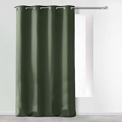 Douceur d'Intérieur öljettgardin 140 x 260 cm mikrofiber absolut khaki Douceur d'Intérieur öljettgardin 140 x 260 cm mikrofiber absolut khaki