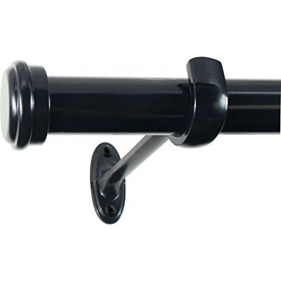 Decopolitan 27941-36ES Ändlock gardinstång set, 91 till 183 cm, svart espresso Decopolitan 27941-36ES Ändlock gardinstång set, 91 till 183 cm, svart espresso