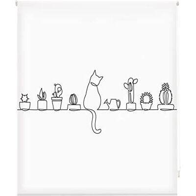 Blindecor Genomskinlig rullbar Estor med Digital Print Kök Cat, Stor 150 x 180 cm (bredd x Höjd). Tygstorlek 147 x 175 cm. Stor Digital Print Blindecor Genomskinlig rullbar Estor med Digital Print Kök Cat, Stor 150 x 180 cm (bredd x Höjd). Tygstorlek 147 x 175 cm. Stor Digital Print