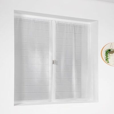 LINDER Par glas Ecru polyestersnöre 55 x 120 cm LINDER Par glas Ecru polyestersnöre 55 x 120 cm
