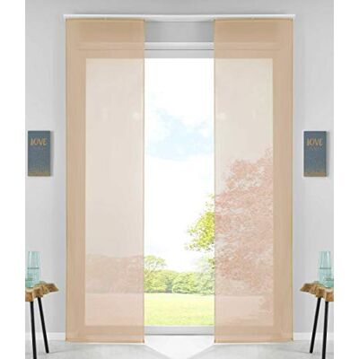 Gardinenbox Gardinlåda 2-pack skyttegraner yttergardiner gardin Gardin skena komplett med panelbil klöverstång, 100% polyester, sand, HxB 245 x 60 cm Gardinenbox Gardinlåda 2-pack skyttegraner yttergardiner gardin Gardin skena komplett med panelbil klöverstång, 100% polyester, sand, HxB 245 x 60 cm