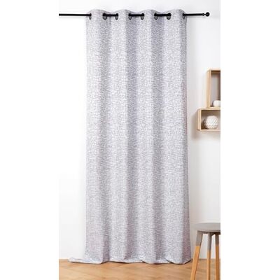 LINDER Engelska tweeds inspirationsmönster gardin rustik stil gevärskanna öljetter finish stormblå och vit färg mått 140 x 240 cm 89% polyester 11% linne Harris kollektion LINDER Engelska tweeds inspirationsmönster gardin rustik stil gevärskanna öljetter finish stormblå och vit färg mått 140 x 240 cm 89% polyester 11% linne Harris kollektion