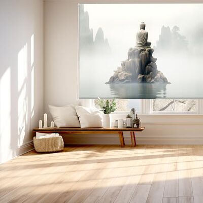 Blindecor Digital Mönstrad genomskinlig rullgardin Zen-familj Z-MEDITATION Modell 150 x 180 cm (B x H) Tygstorlek 146 x 175 cm Fönstergardiner Blindecor Digital Mönstrad genomskinlig rullgardin Zen-familj Z-MEDITATION Modell 150 x 180 cm (B x H) Tygstorlek 146 x 175 cm Fönstergardiner