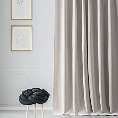 HPD Half Price Drapes Mörkläggningsgardin för sovrum och vardagsrum, 1 st, BOCH-171113-108, 127 x 274 cm, Alabaster Beige HPD Half Price Drapes Mörkläggningsgardin för sovrum och vardagsrum, 1 st, BOCH-171113-108, 127 x 274 cm, Alabaster Beige