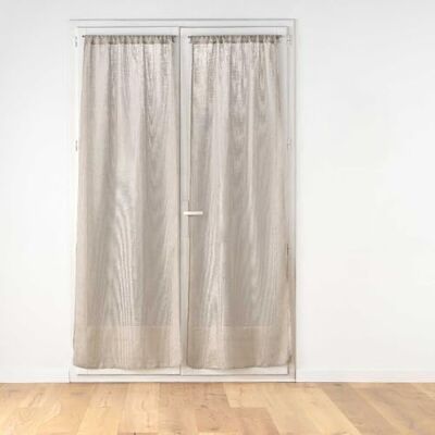 Douceur d'Intérieur , Rakt par stångpass (2 x 70 x 200 cm) Haltona hasselnöt, vävd linneeffekt Douceur d'Intérieur , Rakt par stångpass (2 x 70 x 200 cm) Haltona hasselnöt, vävd linneeffekt