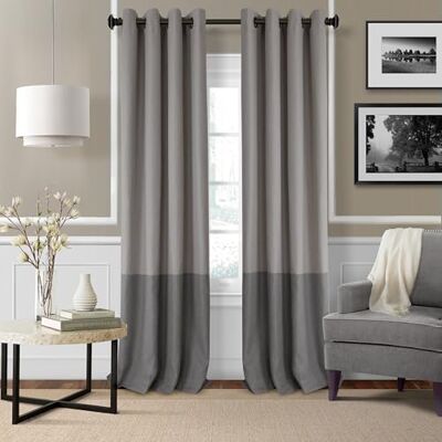 Threadmade Elrene Home Fashions 26865874716 mörkläggande öljett fönstergardin draperingspanel, 132 cm x 241 cm, grå, 132 cm x 241 cm Threadmade Elrene Home Fashions 26865874716 mörkläggande öljett fönstergardin draperingspanel, 132 cm x 241 cm, grå, 132 cm x 241 cm