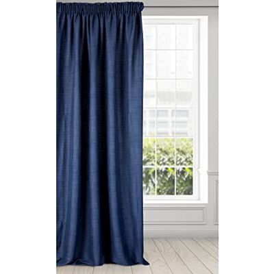 Eurofirany Amelia Gardine draperi örttyg enfärgad kanvasbindning – vardagsrum vardagsrum 1 st., polyester, blå, 140 x 270 cm Eurofirany Amelia Gardine draperi örttyg enfärgad kanvasbindning – vardagsrum vardagsrum 1 st., polyester, blå, 140 x 270 cm