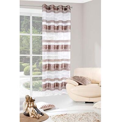 Eurofirany gardin släta ränder transparent mönster rosa pastell 8 öljetter 140 x 250 cm elegant hög kvalitet glamour sovrum vardagsrum lounge gardiner Eurofirany gardin släta ränder transparent mönster rosa pastell 8 öljetter 140 x 250 cm elegant hög kvalitet glamour sovrum vardagsrum lounge gardiner