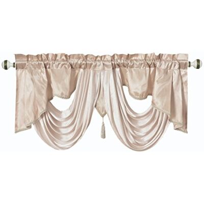 GOHD Golden Ocean Home Decor GOHD Valarie fin fönsterkappa. 54 x 18. Tafttyg med mjuk satängswag. Lägg till lite kunglig lyxig accent till ditt hem. Kaffe) GOHD Golden Ocean Home Decor GOHD Valarie fin fönsterkappa. 54 x 18. Tafttyg med mjuk satängswag. Lägg till lite kunglig lyxig accent till ditt hem. Kaffe)