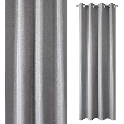 Eurofirany draperi, polyester, stålgrå, 140 x 250 cm Eurofirany draperi, polyester, stålgrå, 140 x 250 cm