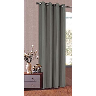 Gardinenbox Uppsättning av 2 gardiner, öglor, ogenomskinliga, mikrosatin, genomskinlig volangtejp, vanlig matt, mörkgrå, H x B 225 x 140 cm Gardinenbox Uppsättning av 2 gardiner, öglor, ogenomskinliga, mikrosatin, genomskinlig volangtejp, vanlig matt, mörkgrå, H x B 225 x 140 cm