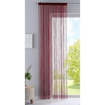Gardinenbox Gardinlåda fibergardin med tunneldragning och insydd örttapp, lämplig för trädgårdsstänger och gardinskenor fibergardin fiberbutik rumsdelare, 100% polyester, bordeaux, H x B 250 x 140 cm Gardinenbox Gardinlåda fibergardin med tunneldragning och insydd örttapp, lämplig för trädgårdsstänger och gardinskenor fibergardin fiberbutik rumsdelare, 100% polyester, bordeaux, H x B 250 x 140 cm