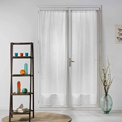 Douceur d'Intérieur Interiör mjukhet Luminea rakt par stångskena, vit, 2 x 70 x 200 cm Douceur d'Intérieur Interiör mjukhet Luminea rakt par stångskena, vit, 2 x 70 x 200 cm