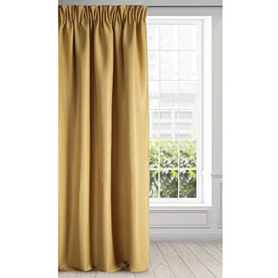Eurofirany Essme gardin glänsande veckband slät trend elegant hög kvalitet sovrum vardagsrum, guldgul, 140 x 270 cm Eurofirany Essme gardin glänsande veckband slät trend elegant hög kvalitet sovrum vardagsrum, guldgul, 140 x 270 cm