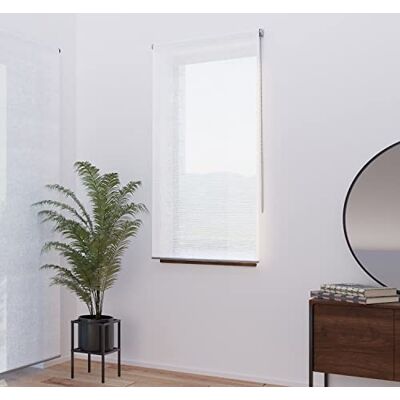 MADECOSTORE Linnsegel effekt rullgardin must-sortiment vit L79 x H250 cm (tyg L75cm) MADECOSTORE Linnsegel effekt rullgardin must-sortiment vit L79 x H250 cm (tyg L75cm)