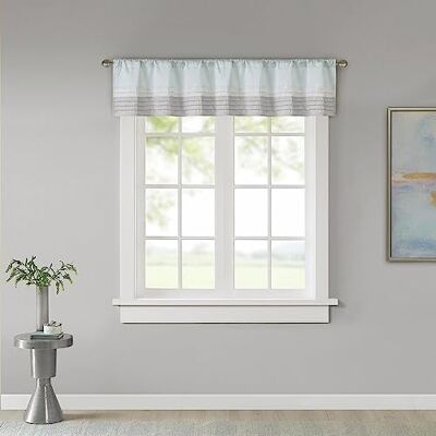 Madison Park Amherst enkelpanel, falsk siden, stångficka för gardiner med integritetsfodring för vardagsrumsfönster, draperi i sovrum och sovsal, 127 x 45,7 cm (50 x 18 tum), aqua Madison Park Amherst enkelpanel, falsk siden, stångficka för gardiner med integritetsfodring för vardagsrumsfönster, draperi i sovrum och sovsal, 127 x 45,7 cm (50 x 18 tum), aqua