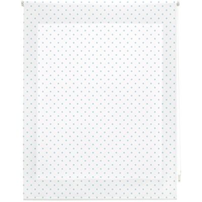 Blindecor Estor rullbar, Tyg, Vit med fläckar Turkos, 160 x 250 cm Blindecor Estor rullbar, Tyg, Vit med fläckar Turkos, 160 x 250 cm