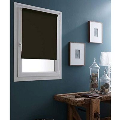MADECOSTORE Easy Plain Choklad ockult rullgardin L70 x H190 cm utan borrning MADECOSTORE Easy Plain Choklad ockult rullgardin L70 x H190 cm utan borrning