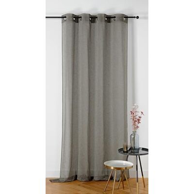 LINDER Slöja Chambray svart öljetter gevärspion 145 x 240 cm LINDER Slöja Chambray svart öljetter gevärspion 145 x 240 cm