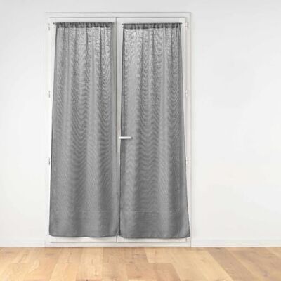 Douceur d'Intérieur , Rakt par stångpass (2 x 70 x 200 cm) Haltona grå, vävd linneeffekt Douceur d'Intérieur , Rakt par stångpass (2 x 70 x 200 cm) Haltona grå, vävd linneeffekt